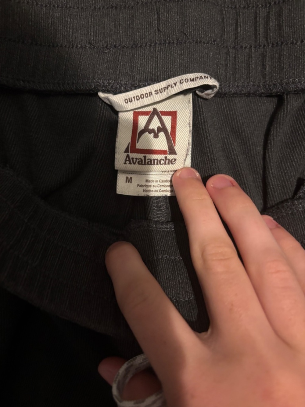 Avalanche Outdoor Supply Men's Charcoal Gray Thermal Joggers Size M - Picture 2 of 2